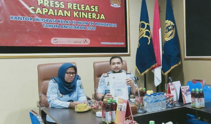 Kantor Imigrasi Kelas III Non TPI Ponorogo Beber Pencapaian Kinerja 2019