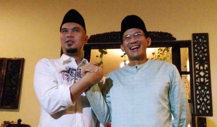 Rela Jadi Wagub Sandiaga Uno, Ahmad Dhani Sebut PKB dan PAN Abal-abal Jika Dukung Ahok