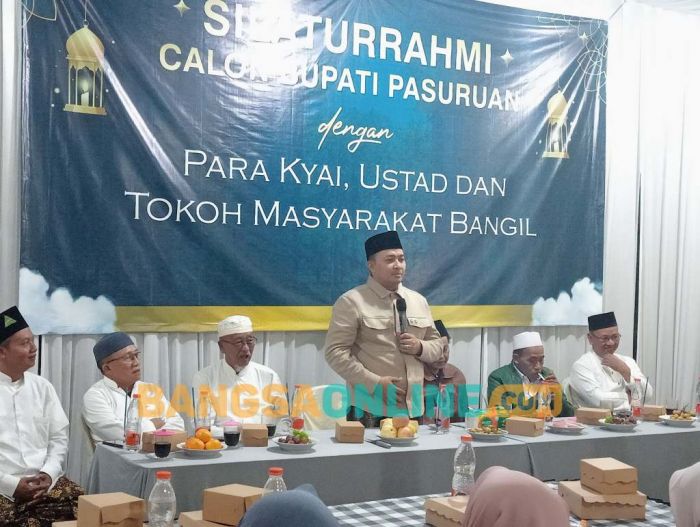 Maju Pilbup Pasuruan, Rusdi Sutejo Gelar Silaturahmi dengan Ulama dan Tokoh Masyarakat di Bangil