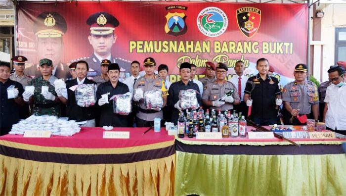 Dua Pekan Operasi Pekat Semeru, Polresta Sidoarjo Ungkap 451 Kasus