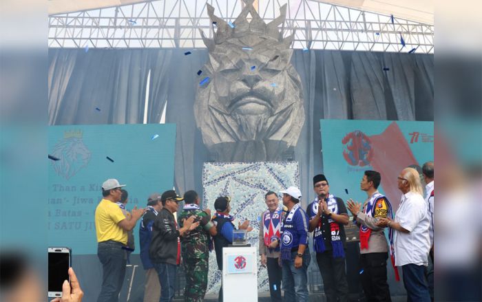 Patung Tegar Arema Jawara Diresmikan, Simbol Kebanggaan dan Kekuatan