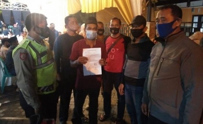 ​Nekat Gelar Hiburan Elektone, Hajatan Warga Porong Dibubarkan Petugas Gabungan