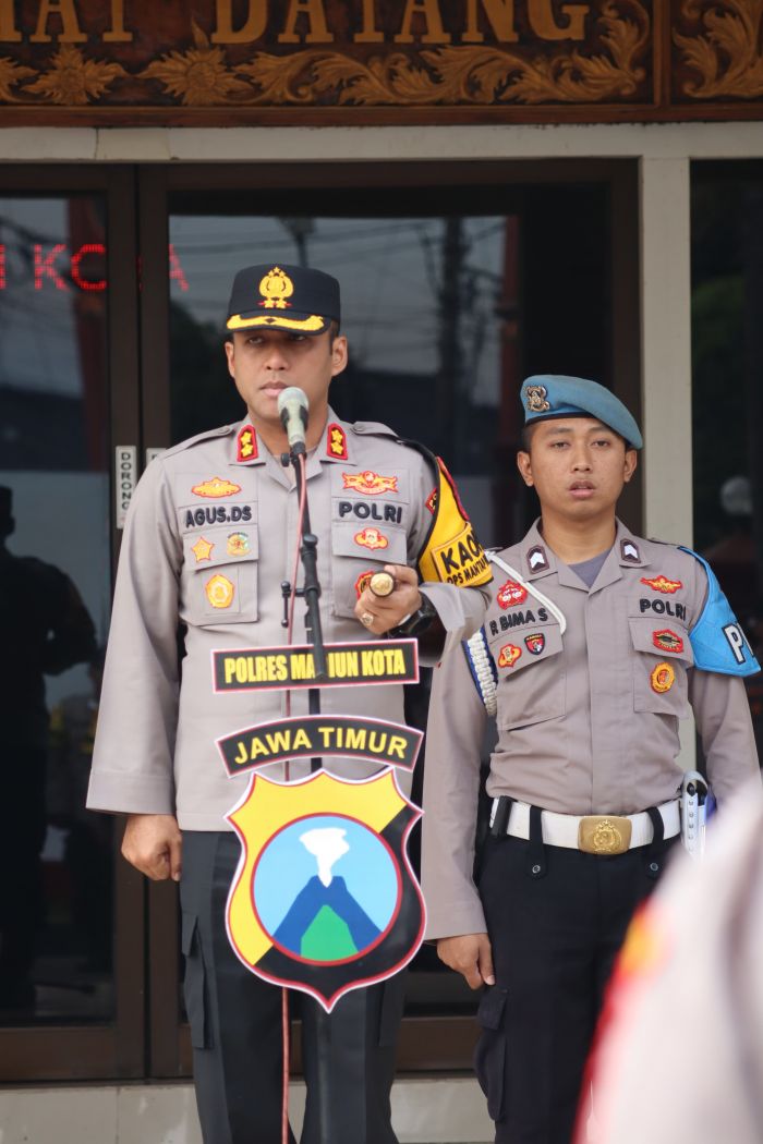 Tingkatkan Kedisiplinan dan Integritas, Polres Madiun Kota Gelar Apel Jam Pimpinan