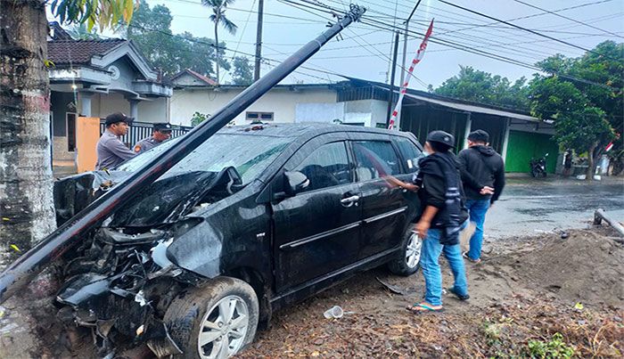 Pengemudi Kurang Konsentrasi, 2 Kecelakaan Tunggal Terjadi di Blitar