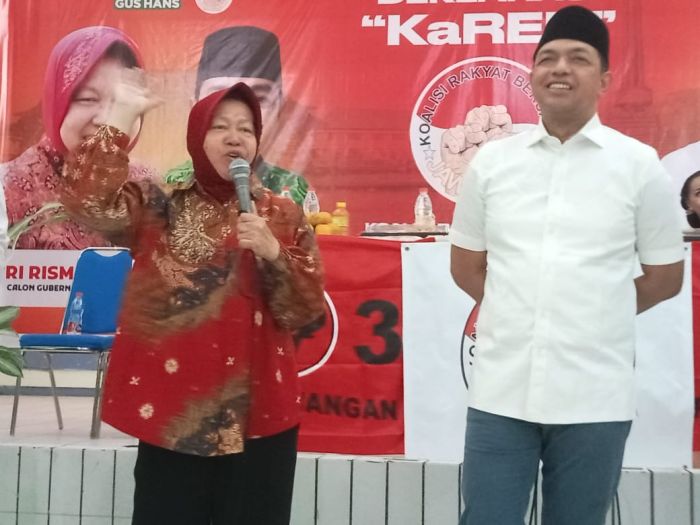 Di Deklarasi KAReB, Paslon Pilgub Jatim Risma-Gus Hans Tawarkan Program Resik-Resik APBD