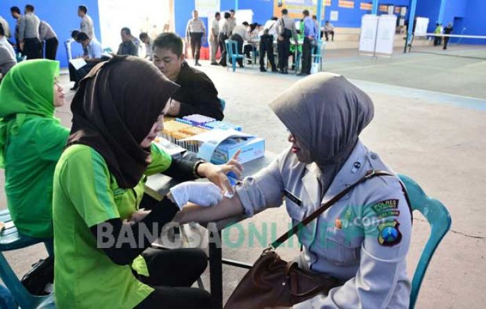 Polda Jatim Periksa Kesehatan 154 Personil Polres Situbondo