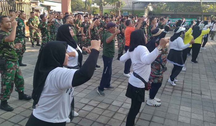 Lewat Senam Bersama, TMMD Sidoarjo Bangun Semangat Gotong Royong