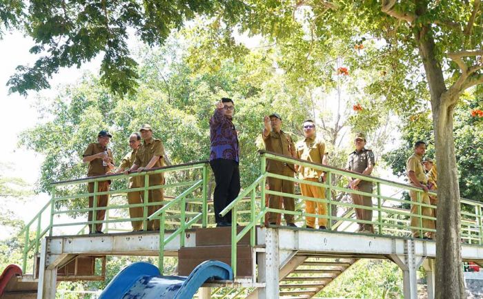 Bupati Kediri Kembangkan Taman Hijau SLG Sesuai Kebutuhan Masyarakat.