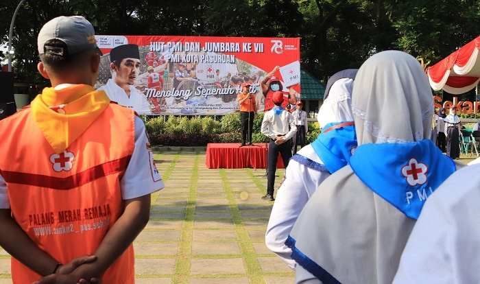 Pimpin Upacara HUT ke-78 PMI, Wawali Pasuruan Ingin Insan PMI Maksimalkan Peran di Masyarakat