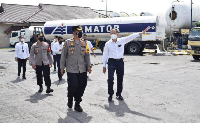 Sidak Stasiun Pengisian, Kapolresta Sidoarjo Pastikan Ketersediaan Oksigen Aman