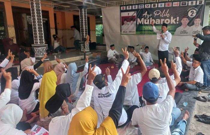 Hari ke-9 Kampanye Pilbup Mojokerto, Pasangan Mubarok Kunjungi Desa-desa di Kecamatan Dlanggu