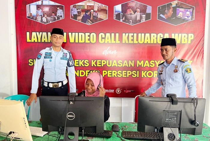 Layanan Penitipan Barang dan Kunjungan Virtual Lapas Narkotika Pamekasan Ramai Pengunjung