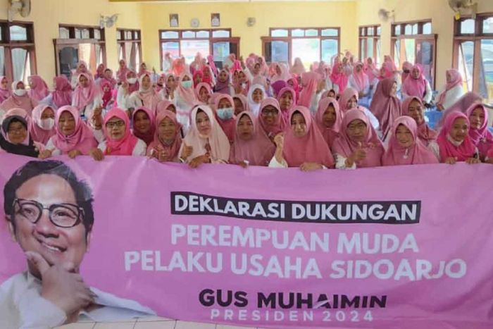 Perempuan Muda Pelaku Usaha Sidoarjo Deklarasi Gus Muhaimin Capres 2024