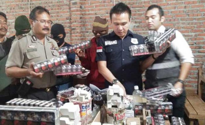 Pabrik Rokok Ilegal di Jogosatru Sidoarjo Digerebek, Omzet Capai Puluhan Juta per Hari