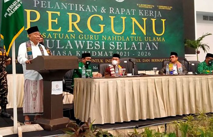 Lantik PW Pergunu Sulsel, Pidato Kiai Asep Memukau Pimpinan Perguruan Tinggi dan Pesantren