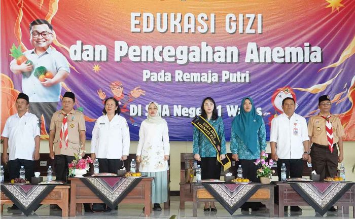 Cegah Anemia, Bunda Genre dan Wakil Bupati Kediri Berikan Edukasi Gizi ke Remaja Putri