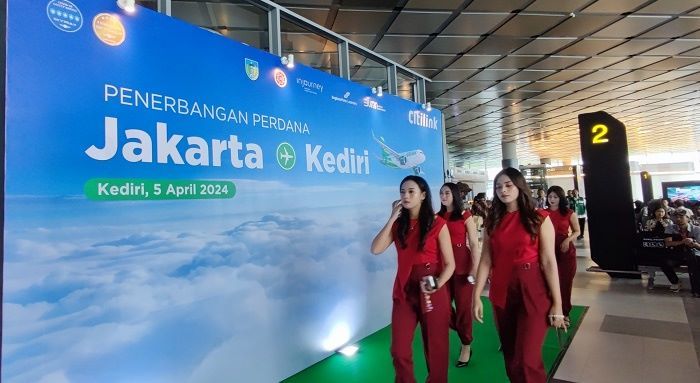 Penerbangan Perdana Citilink di Bandara Dhoho Kediri Jadi Tonggak Sejarah