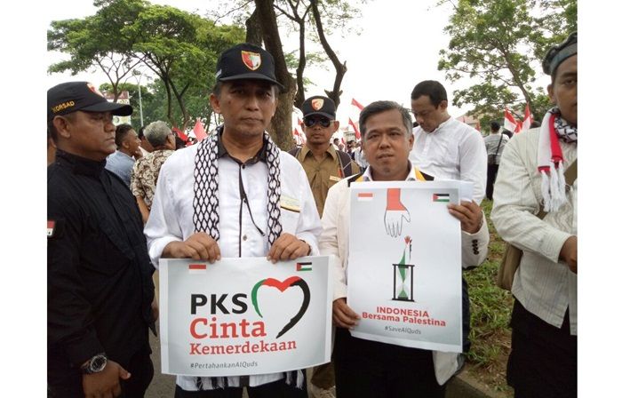 Tolak Yerusalem Jadi Ibukota Israel, Ribuan Massa PKS Jatim Demo Konjen AS