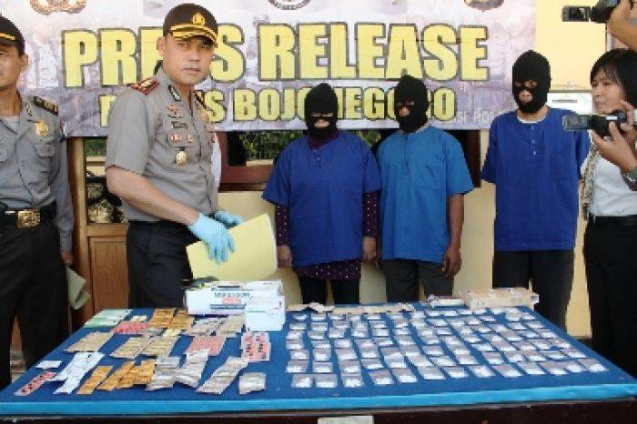 Tiga Pengedar Obat Daftar G dan Double L di Bojonegoro Diringkus