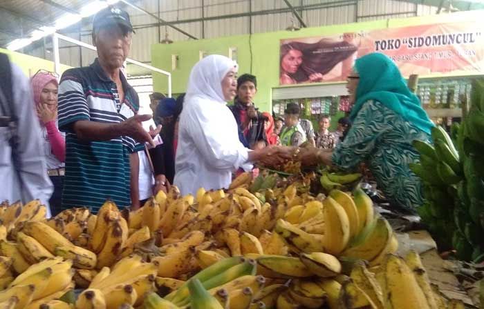 Pedagang Pasar Baru Tuban Sambut Paslon Nomor 1: Bu Khofifah Jos