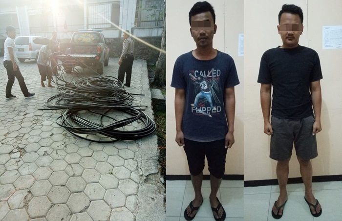 Dua Pelaku Pencurian Kabel di Ngawi Ternyata Tenaga Outsourcing Telkom Ponorogo