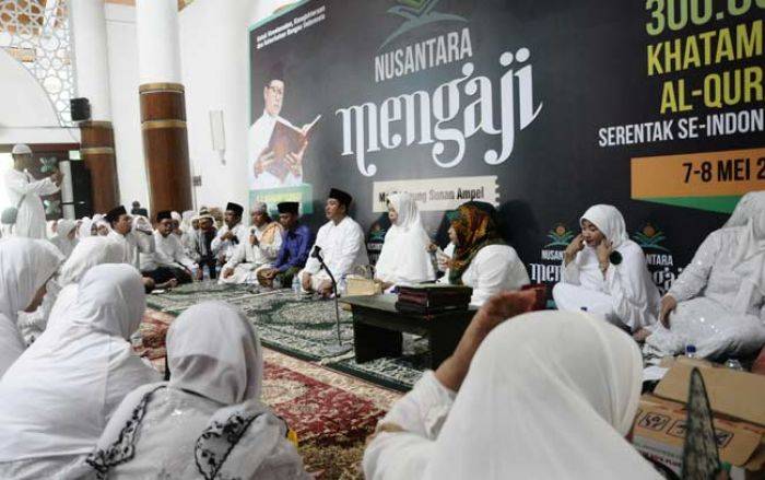 FPKB DPRD Surabaya Gelar Gerakan Nusantara Mengaji, Khatamkan Al-Quran di Masjid Sunan Ampel