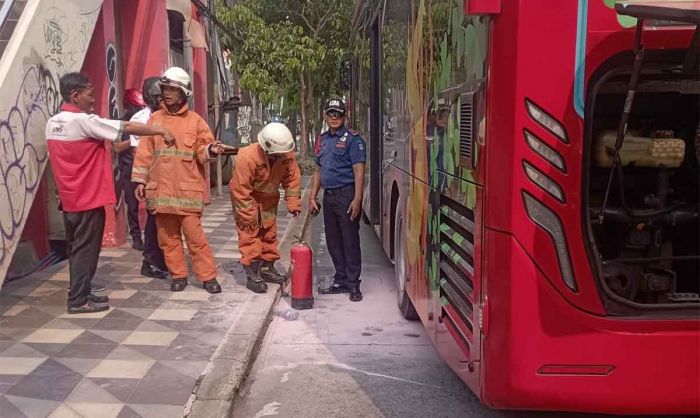 Kronologi Berasapnya Bus Trans Semanggi Suroboyo