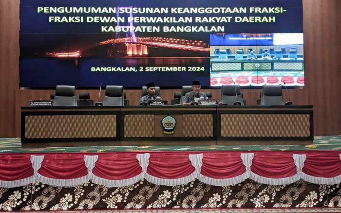 Ini Susunan Delapan Fraksi DPRD Bangkalan Periode 2024-2029