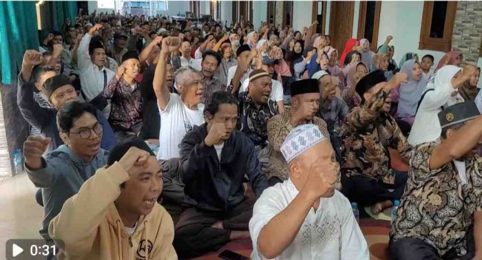 Yel-Yel Ganti Bupati dan Menang 90%, Ribuan Korcam dan Kordes Relawan Bara-Rizal Konsolidasi