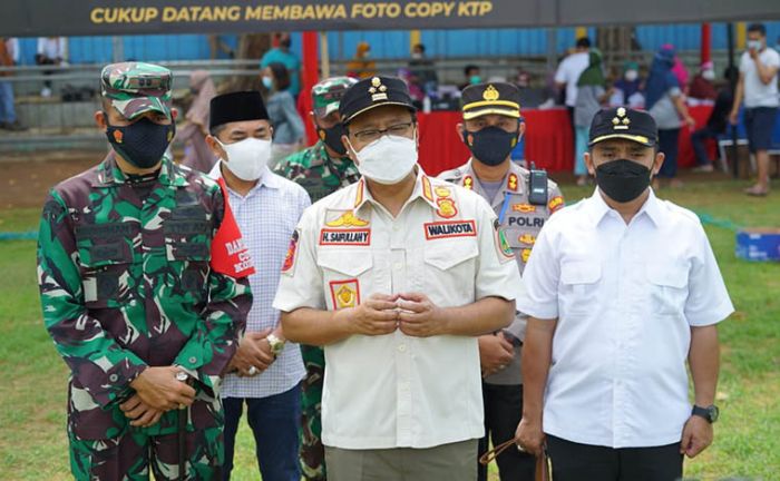 Hadiri Serbuan Vaksinasi Kodim 0819, Gus Ipul Apresiasi Antusiasme Warga Kota Pasuruan 