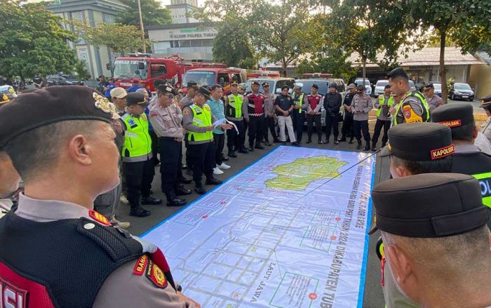 Ribuan Personel Amankan Pengesahan Warga Baru PSHT Tuban