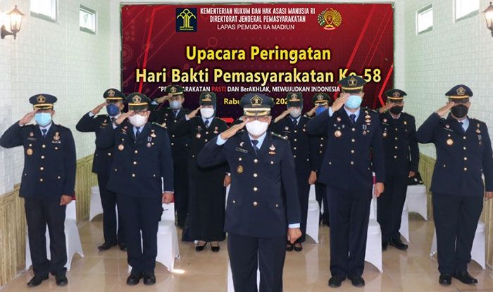 Peringati Hari Bhakti Pemasyarakatan ke-58, Lasdaun Ikuti Upacara Secara Virtual