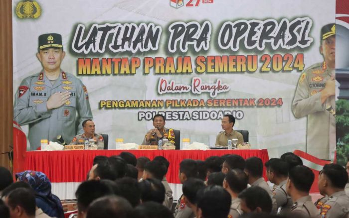 Jelang Pilkada 2024, Polresta Sidoarjo Gelar Latpraops Mantap Praja Semeru 2024