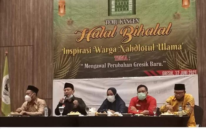 Bupati Gus Yani dan Wabup Bu Min Ajak Anggota Grup WA IWNU Kawal Pemerintahan Gresik Baru