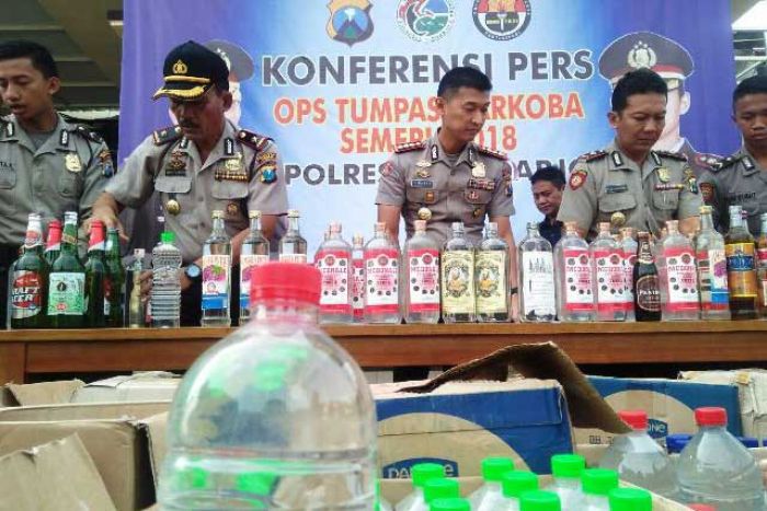 Polresta Sidoarjo Ungkap 80 Kasus Narkoba dan Miras Oplosan