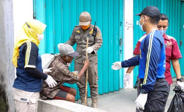 Gelar Razia, Petugas Gabungan di Kota Kediri Tertibkan PMKS