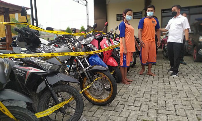 Pasutri di Jombang Kompak Rampas Motor