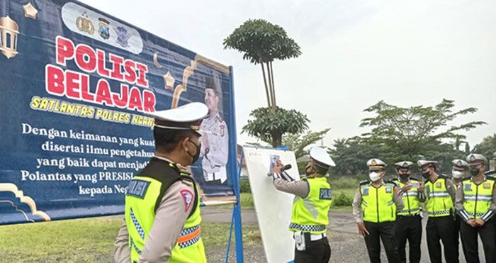 Tingkatkan Kompetensi Personel, Polres Nganjuk Adakan Polisi Belajar