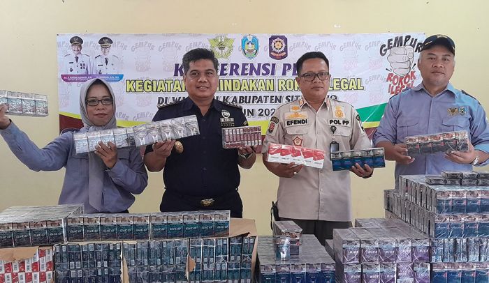 Kolaborasi Bea Cukai Jember dan Satpol PP Situbondo Gempur Rokok Ilegal, Sita 1 Juta Lebih Batang