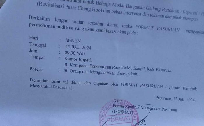 Format Minta Lelang Pasar Cheng Hoo Tuntas Akhir Juli, Maky: Jangan Ada Intervensi Pihak mana pun