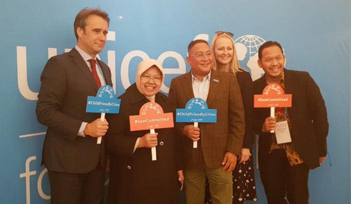 Risma Bocorkan Indikator Kota Layak Anak di Forum UNICEF