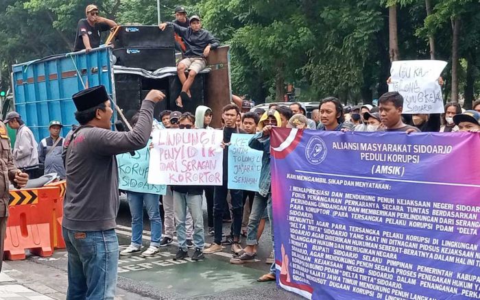 Gelar Aksi Damai, AMSiK Minta Kejati Dukung Kejari Dalam Ungkap Kasus Korupsi Perumda Delta Tirta