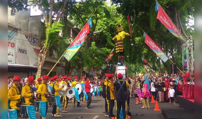 Meriahnya Kirab Budaya Hari Jadi Kabupaten Pamekasan ke-489