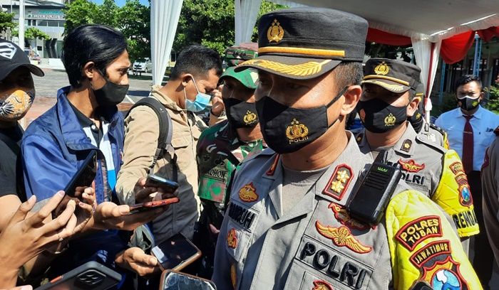 ​Larangan Mudik Lebaran 2021, Polres Tuban Siaga Perbatasan Jatim-Jateng 24 Jam