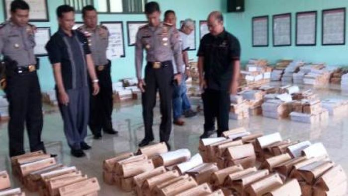 Kapolresta Sidoarjo Sidak Logistik KPU Jelang Pilgub