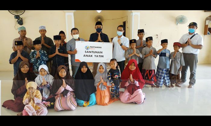 Jelang Ramadan, Pertamina Peduli Santuni Yatim Piatu di Bojonegoro