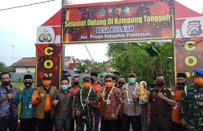 ​Perang Dengan Covid-19, Kapolres Pamekasan Resmikan Kampung Tangguh