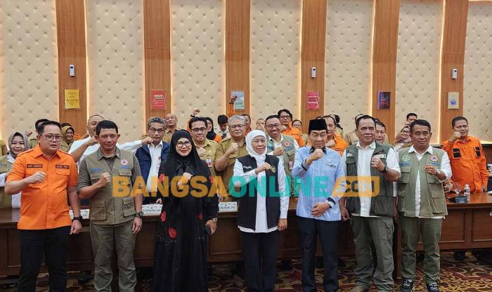 Rakor Percepatan Penanggulangan Bencana, Gubernur Khofifah Tekankan Pentingnya 2 Hal ini