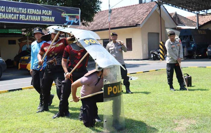 Jelang Pilkada 2024, Polres Mojokerto Kota Giatkan Pelatihan Dalmas