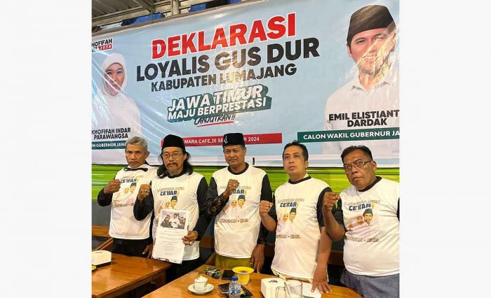 Barisan Loyalis Gus Dur Lumajang Deklarasi Dukung Khofifah-Emil di Pilgub Jatim 2024